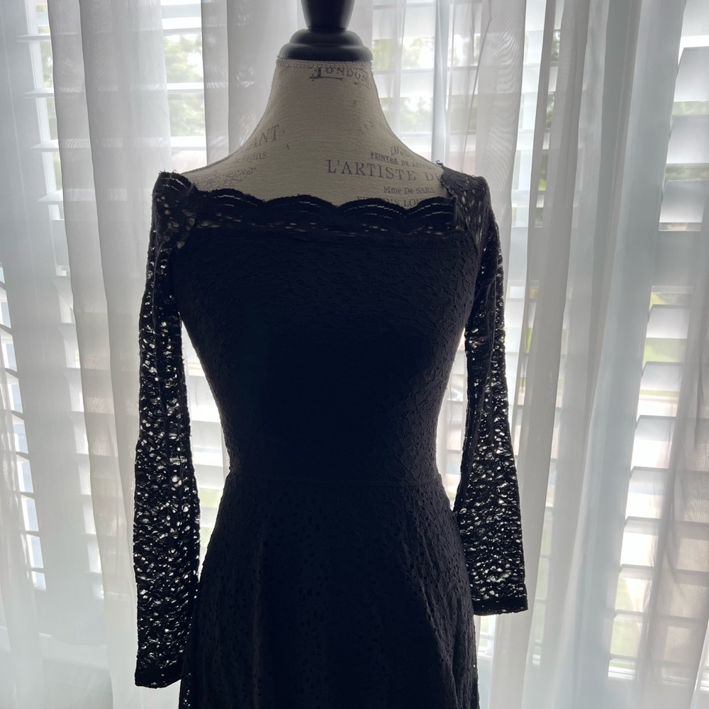 Black Lace Hollister Dress, Size S